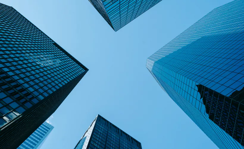 Skyscrapers from below